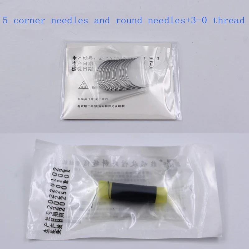 Surgical suture 2-0 3-0 Thread group medical students practice knotting suture needle angle/round needle 8 * 20 tool