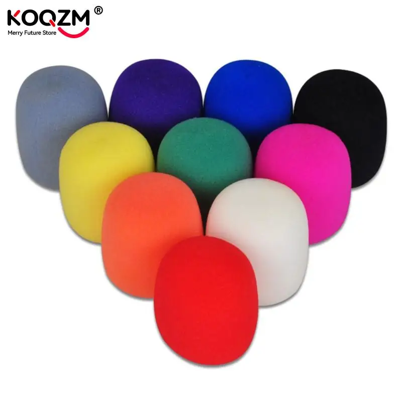 1pc Mix Colors Sponge Microphone Set Replacement Foam DJ Stage Windshield Wind Shield Cover Thick Washable