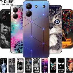 For ZTE Blade A54 4G Case TPU Soft Silicone Phone Cover for ZTE Blade A54 Funda Cute Cat Case for ZTE A54 Luxury Shockproof Capa