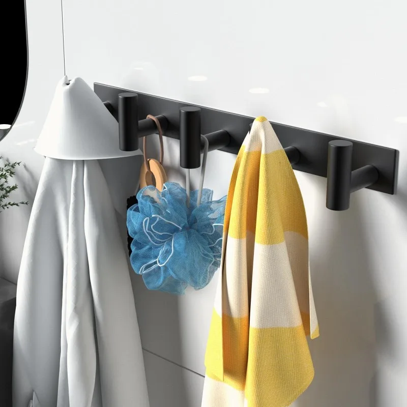 ABGH-T-Shaped Stainless Steel Hooks-Multi-Color Design For Kitchen, Bathroom, Bedroom Space