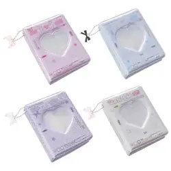 3in Photocard Binder INS Photo Album Photocard Album Collect Love Heart Hollow Photo Card Holder Storage Bag Kpop Picture Albums