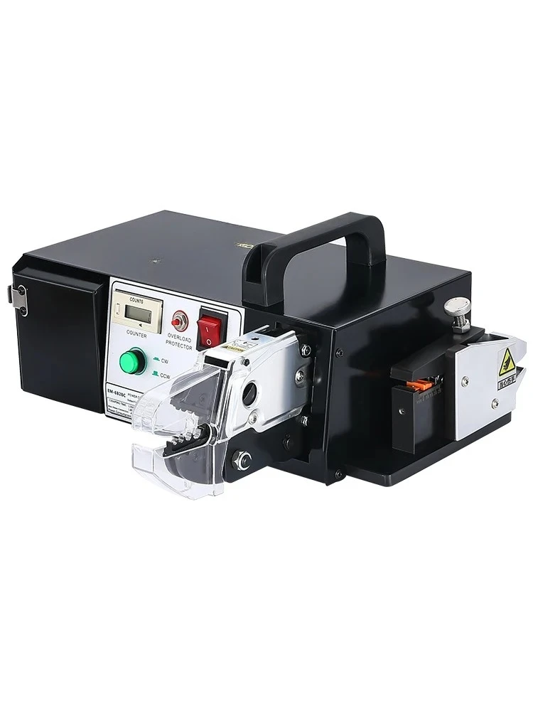 Multifunctional electric pressure connecting terminal cutting peeling automatic pressure connected terminal all -in -one machine
