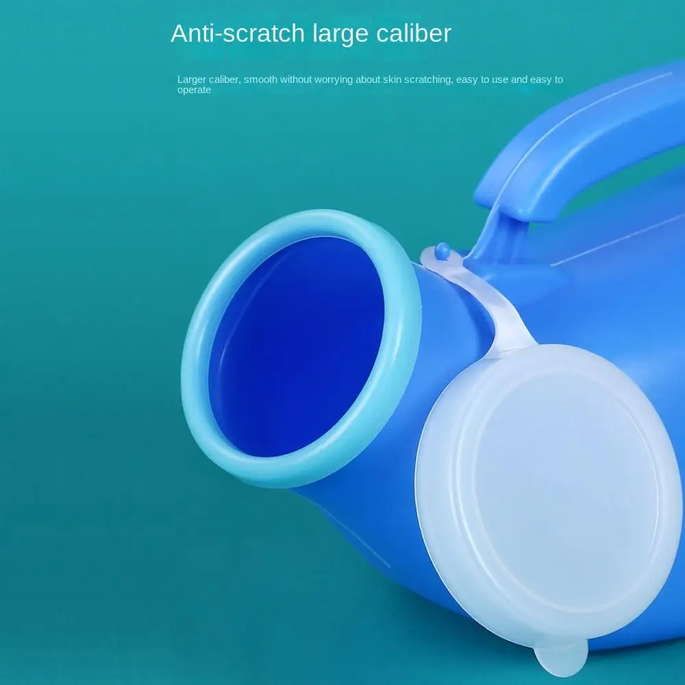 Portable Night Toilet Urinal 1200ml Urinal Storage Large Capacity Pe Handle Mobile Urinal Adults