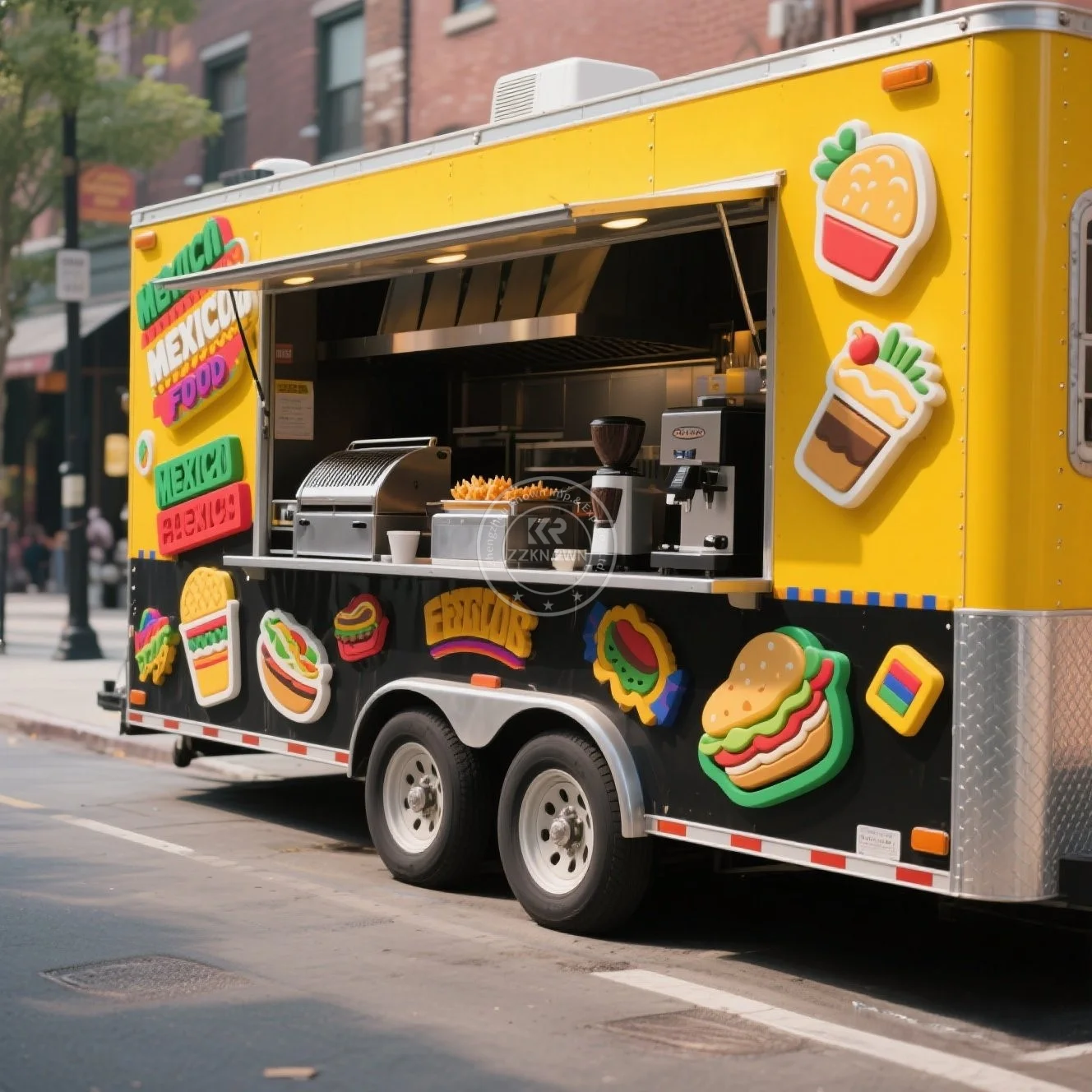 

DOT CE Certification Commercial Catering Trailer Concession Street Mobile Food Truck Cart Fast Food Trailer for Sale USA