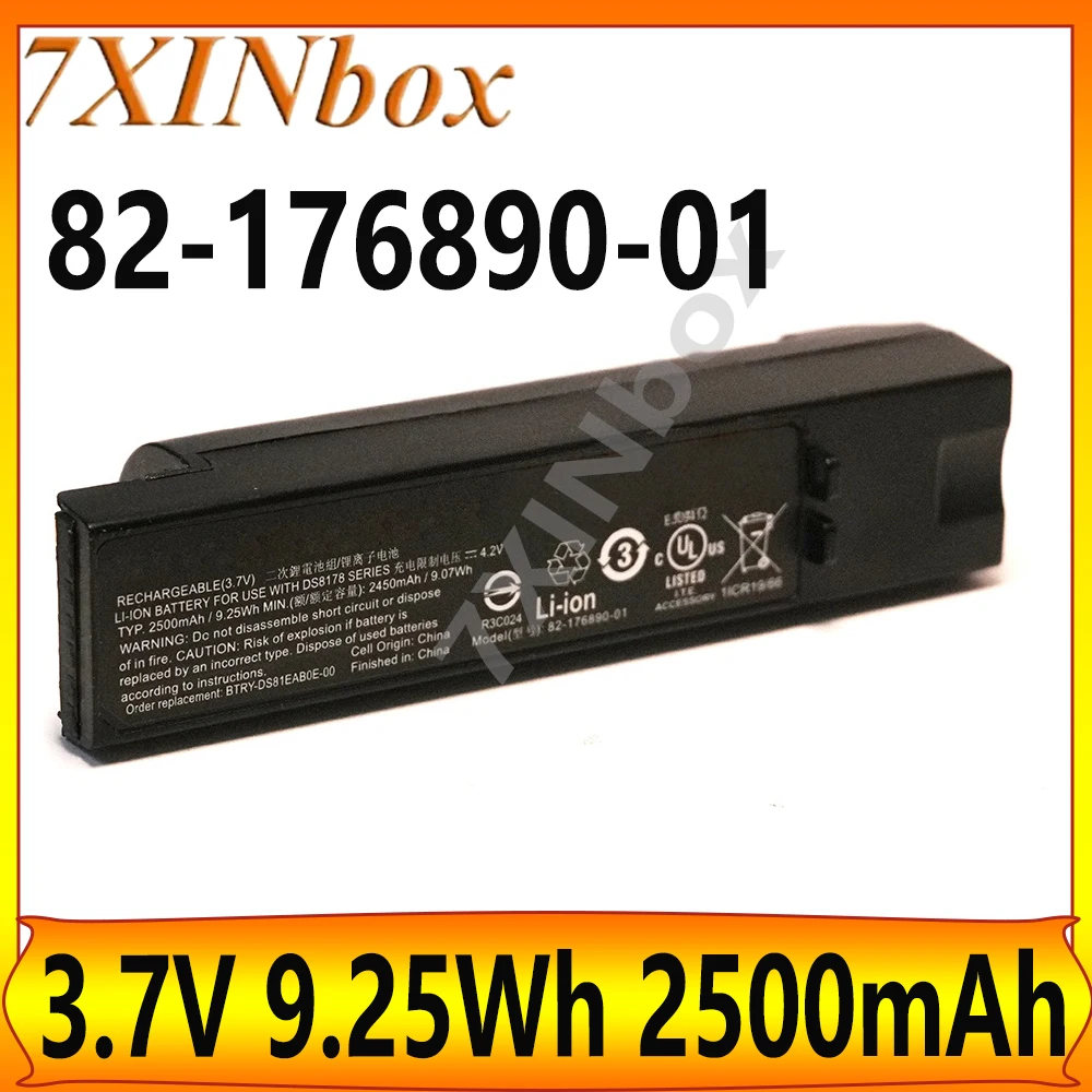 7XINbox 82-176890-01 3.7V 9.25Wh 2500mAh Battery For Zebra DS8178 DS8170 DS8100 Handheld Barcode Scanner Brand new