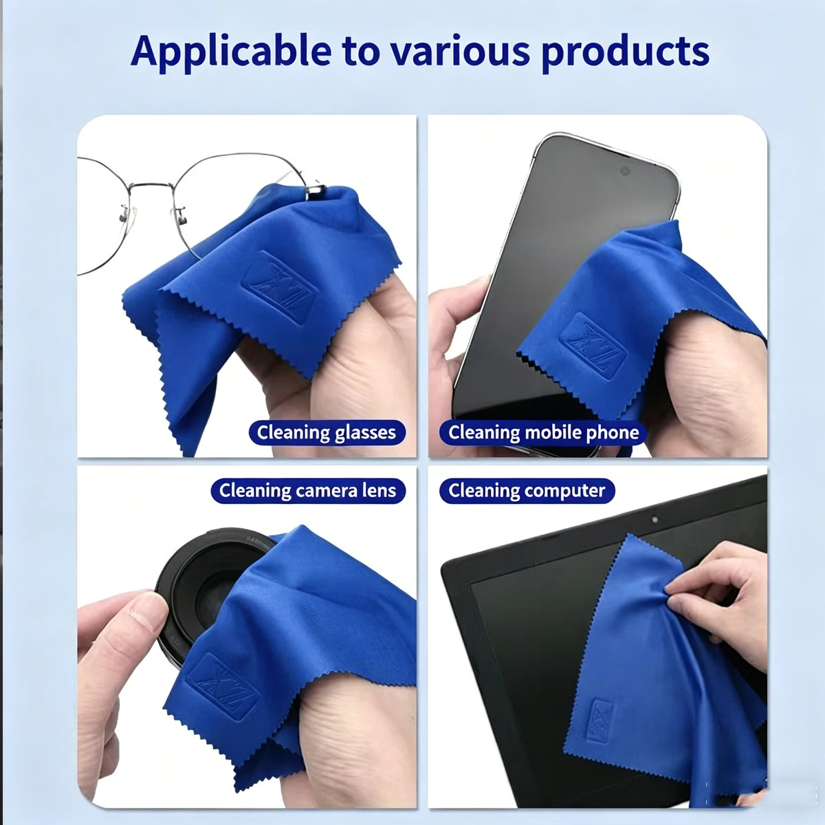 New Packaging Model Glasses Cloth, Soft Eyeglasses Cleaning Cloth, Sunglasses Glasses Cloth, Anti-Fog Glasses Cloth