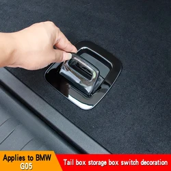 Car trunk partition handle panel protective cover interior sticker is suitable for BMW X5 G05 car styling modification accessori