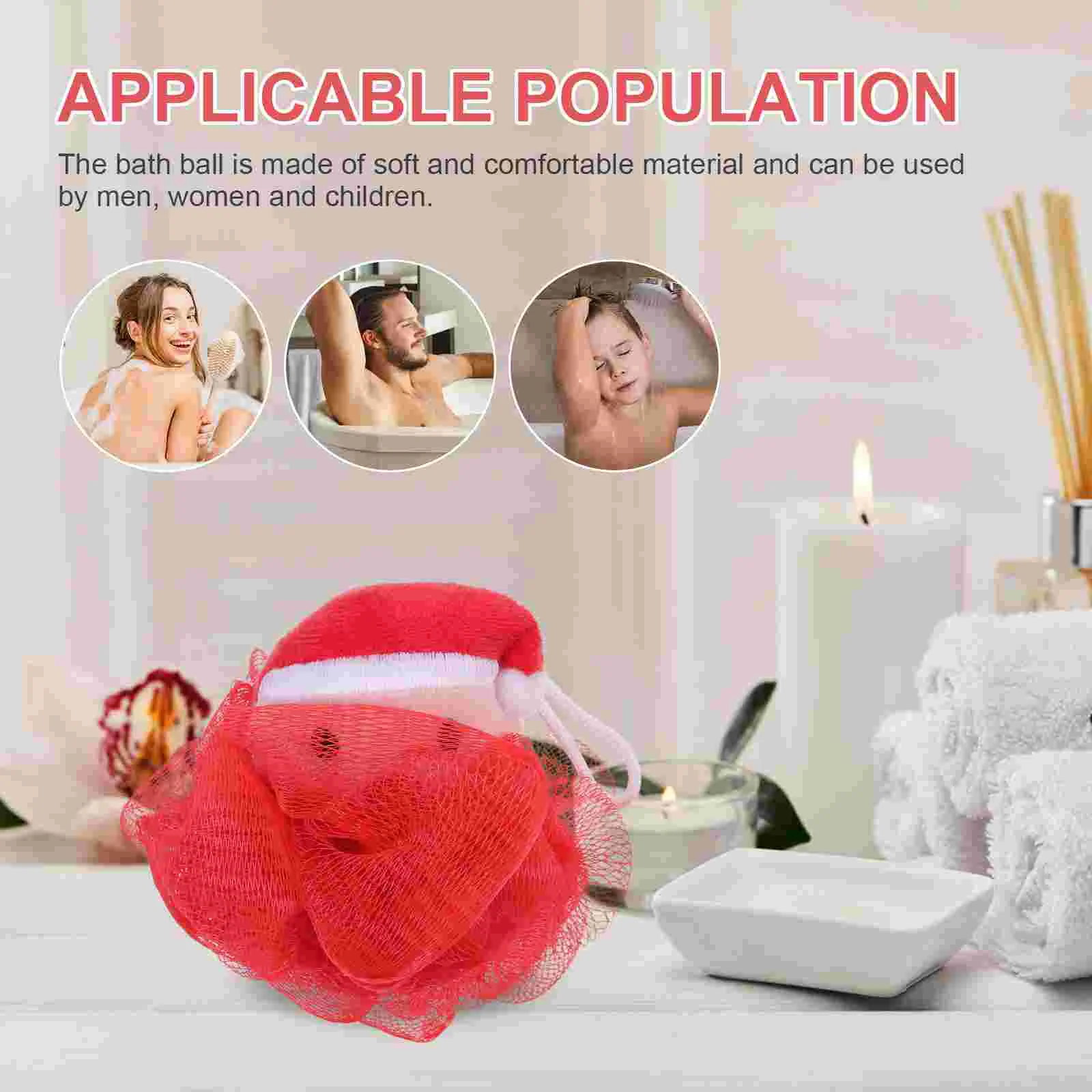Boule de bain en luffa pour le nettoyage du corps et de la peau, serviette de douche, éponge de bain, 2 pièces