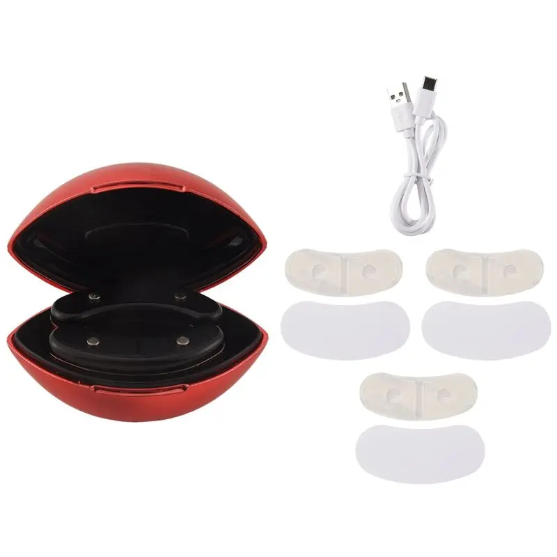 BAAM-Mini Eye Beauty Device EMS Micro-Current Eye Massager Anti Aging Red Plastic Dark Circle Wrinkle Removal Heating Therapy