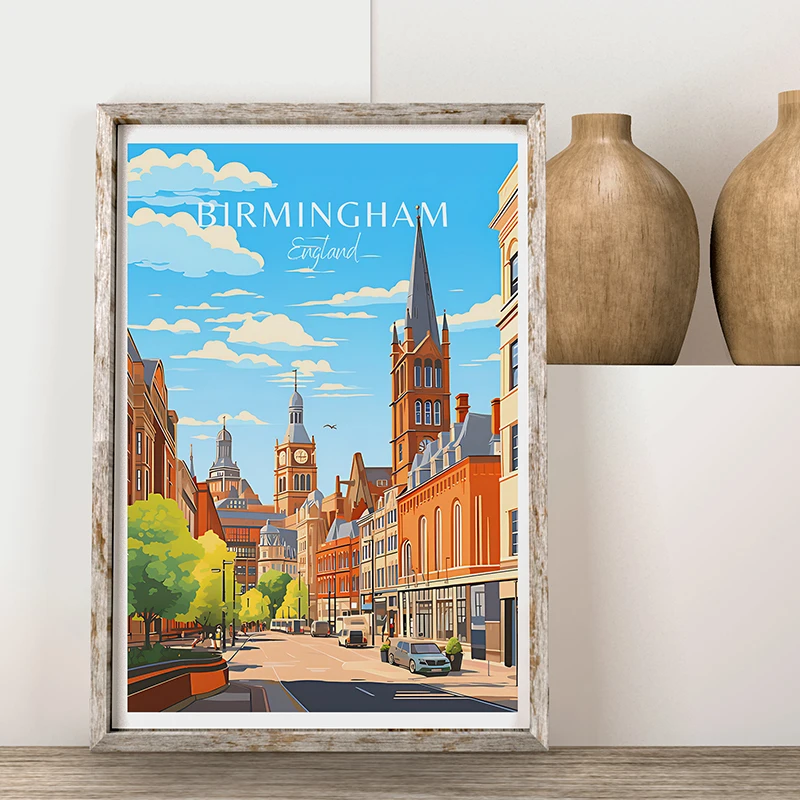 Great Britain Travel Scenery Poster London Oxford Liverpool Glasgow Canvas Painting Photo Wall Art Picture Office Home Decor