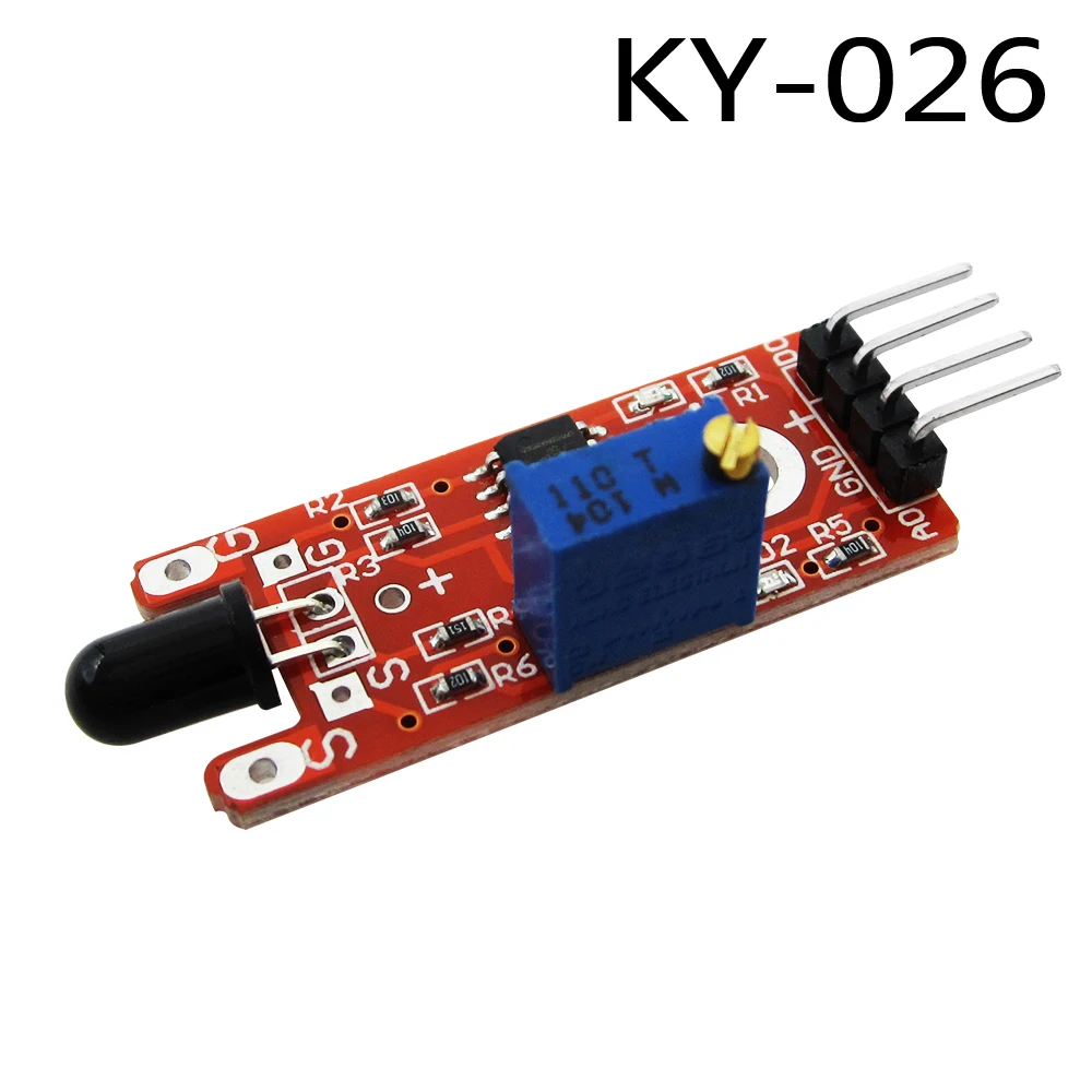 HAILANGNIAO 10PCs KY-026 Flame Sensor Module IR Sensor Detector For Temperature Detecting Suitable