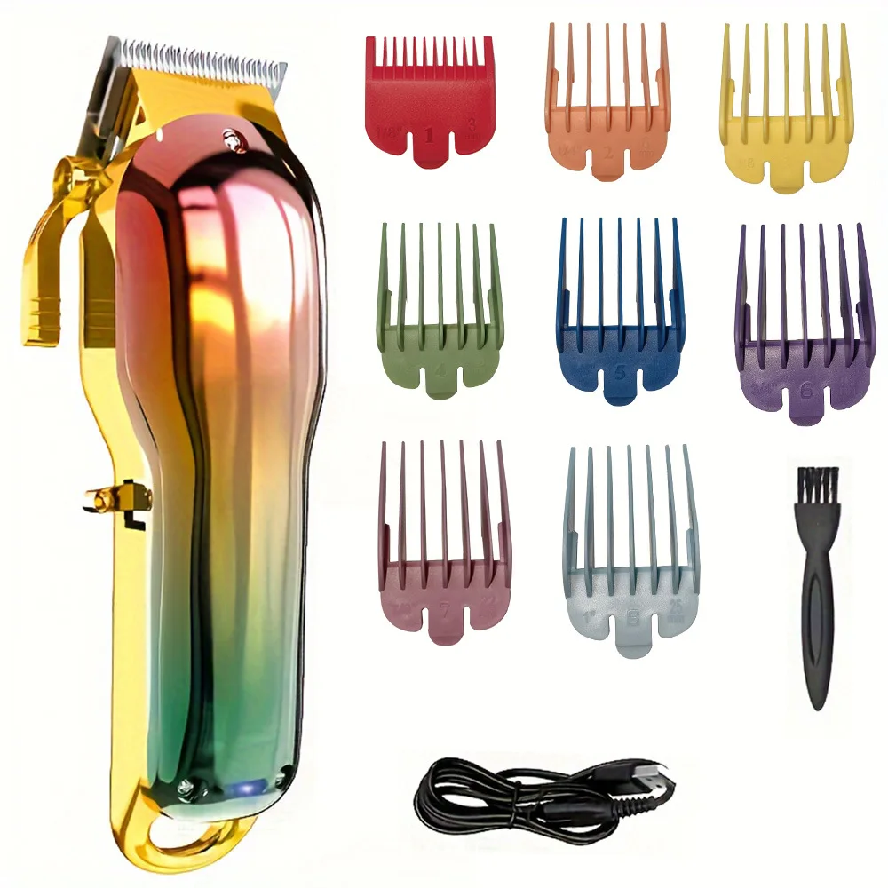 

Good Quality Professional Men's Hair Clippers Gradient Color Fashion Hair Trimmer with Electric Power Source for Pets RV Use