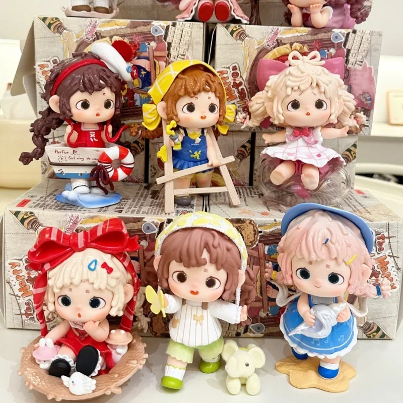 

Аутентичная коллекция Heyone Five Generations Happy Inspiration, слепая коробка, модный игровой орнамент, милая кукла, подарок на фестиваль для девочек