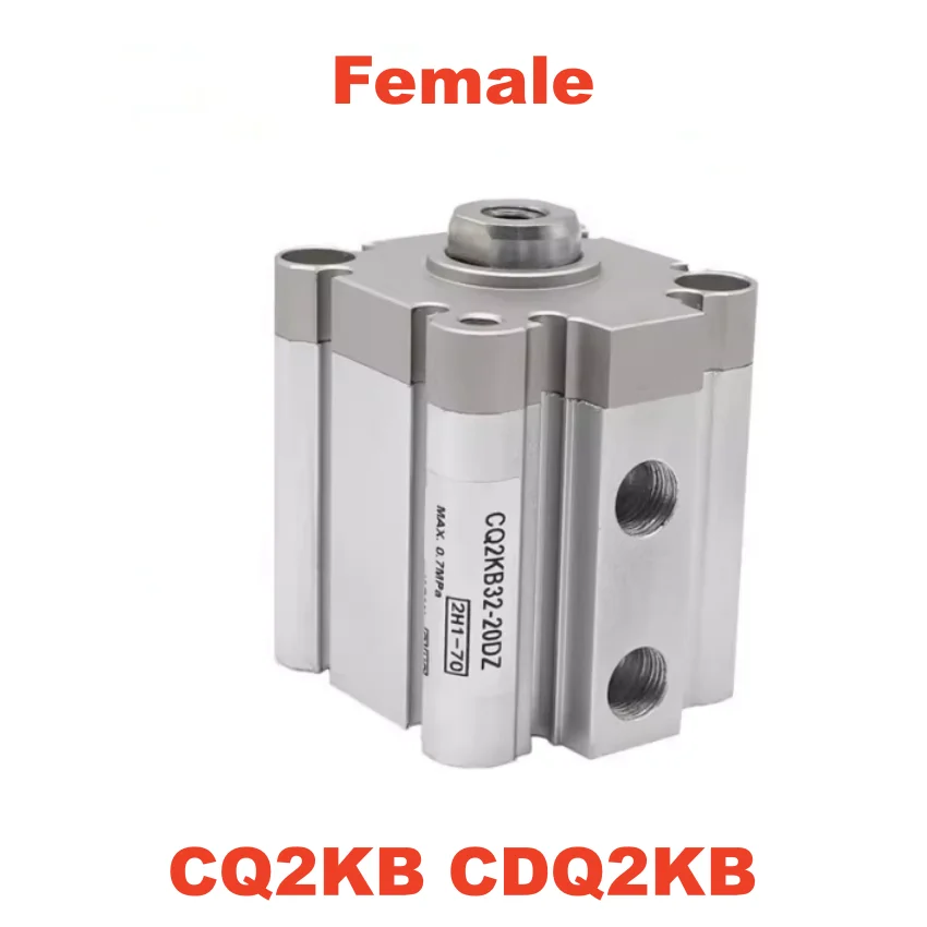 

Компактный цилиндр SMC типа CQ2KB CDQ2KB с внутренней резьбой, CQ2KB16 CDQ2KB20 CDQ2KB25, с неротационным штоком, двойного действия, одностороннего действия