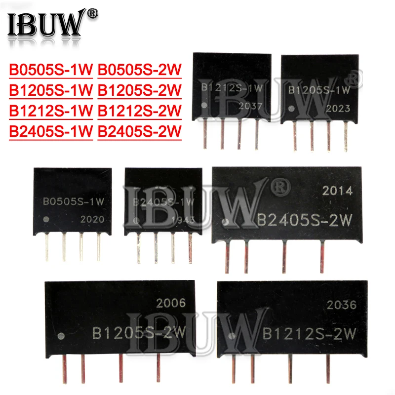 1PCS 1W 2W 3W regulated power supply module Isolating Switching Power ibuw B1205S B1209S B1212S B1215S B1224S B1503S B1505S