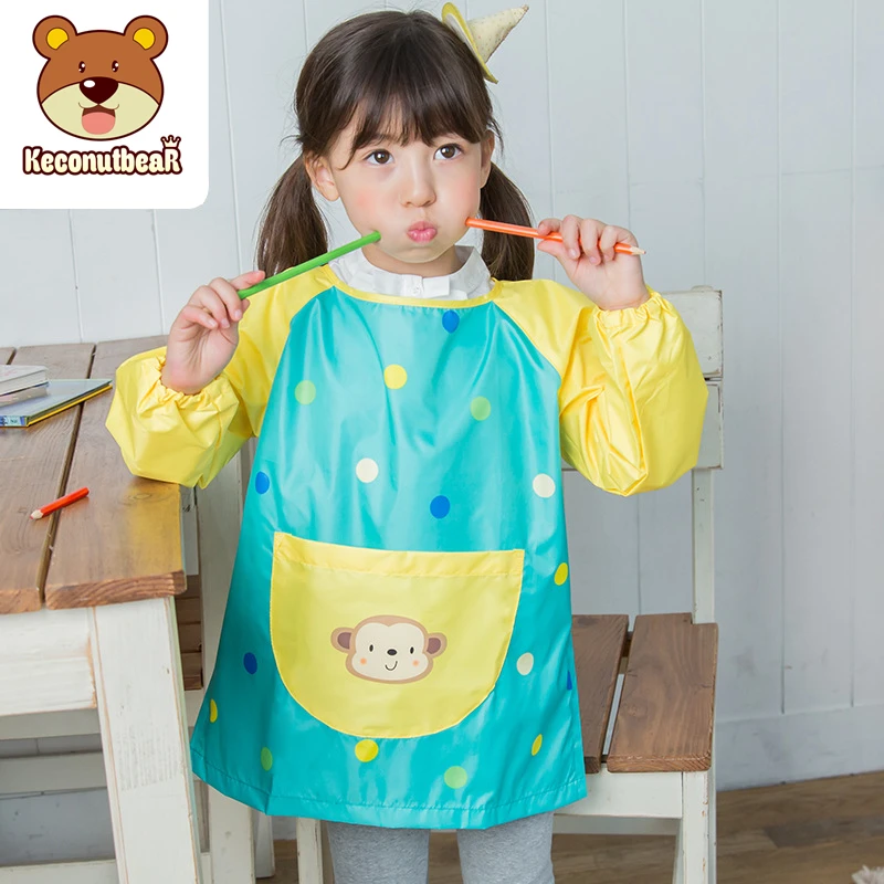 0-12 Years Old Children Waterproof Long Sleeve Painting Cooking Apron School Smock Learning Education Aprons Toys Birthday Gift