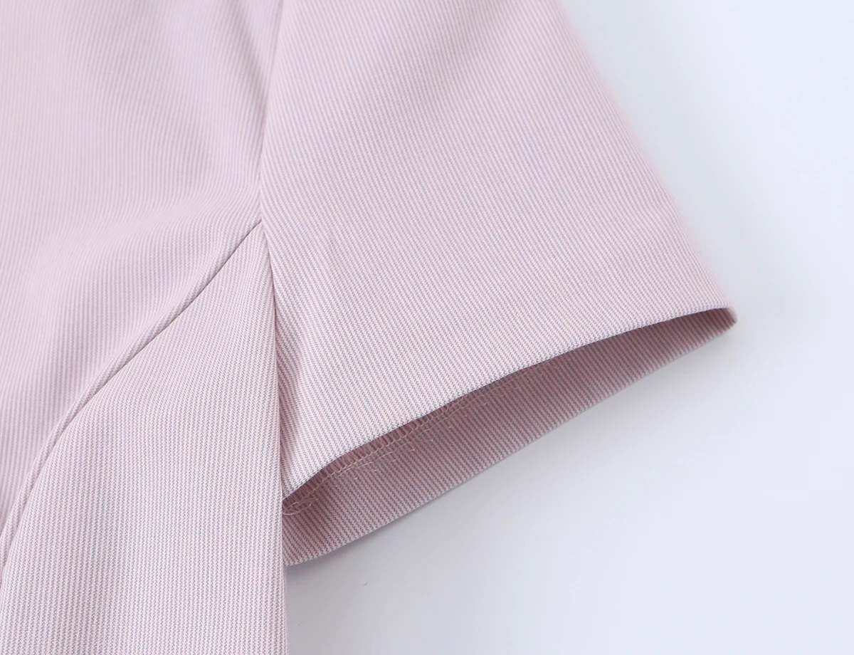 Damen Schickes Freizeit-Slim-Fit Kurzarm-Hemd KONDALA 2026 Sommer Trendiges Einreihiges Oberteil Weibliche High-Street Pendler-Hemden Top – Detail 12