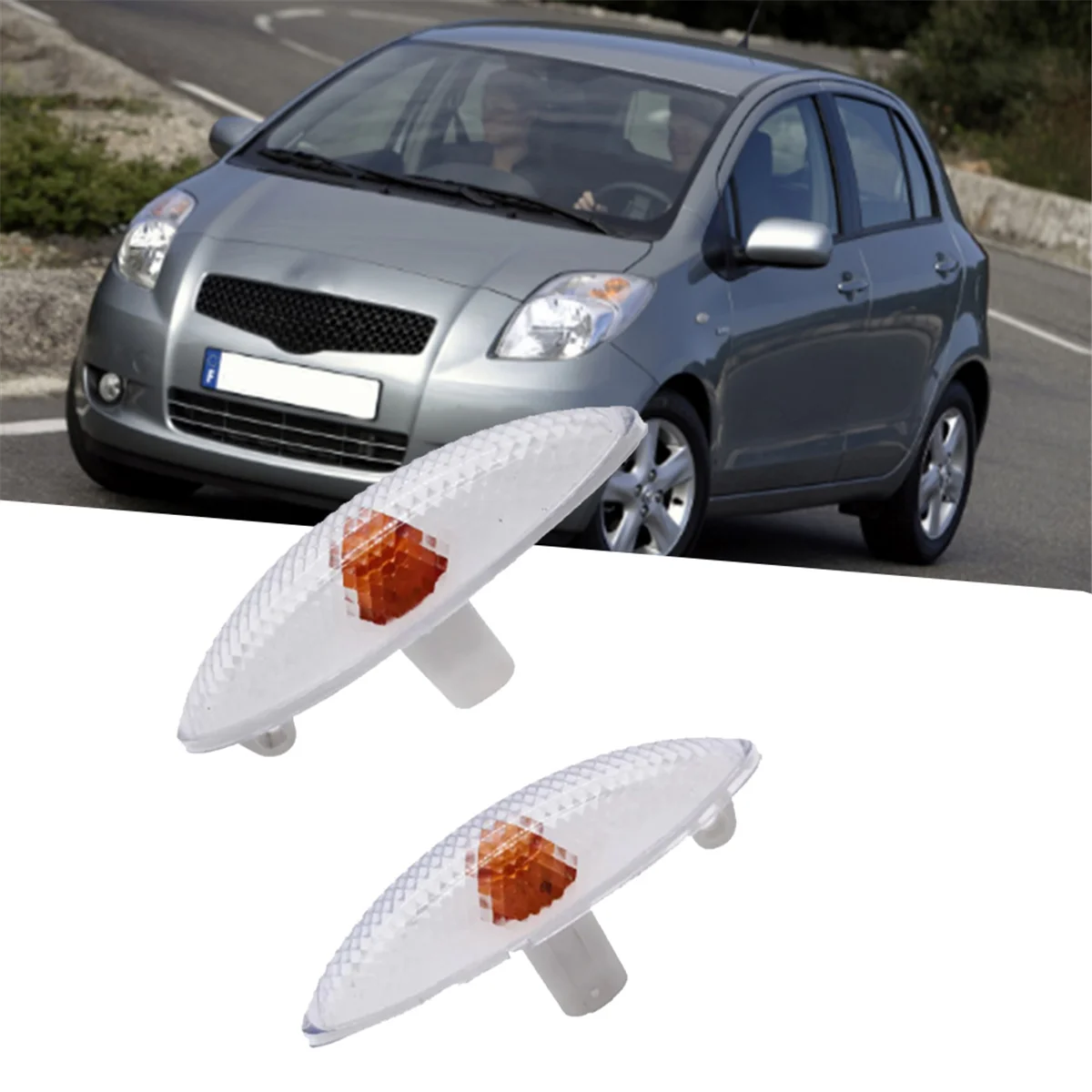 Classic Car Indicator Light Side Marker Light Housing Signal Lamp Cover 81740-0D011 81730-0D011 for Toyota Yaris 1999-2006