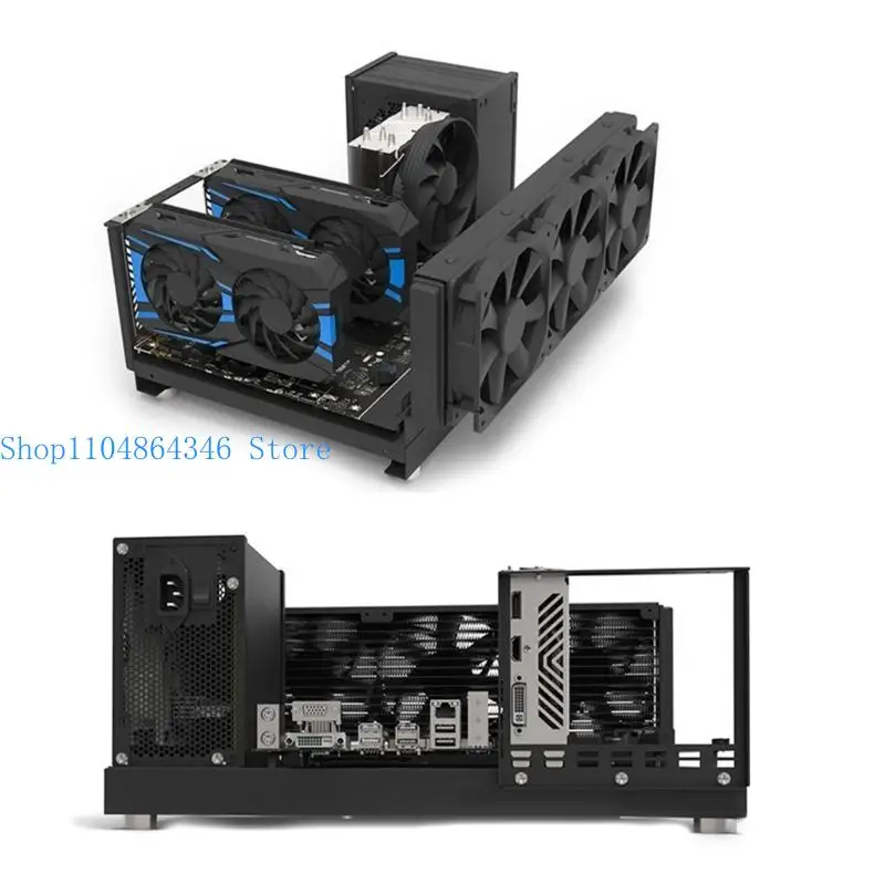 5asd Mining Rig Case GPU Mining Frame Expert Open Aluminum Frame Chassis Rack