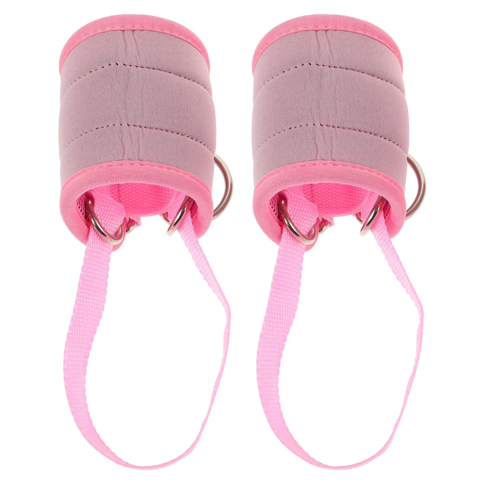 

1 Pair Ankle Straps for Cable Machine Pink Leg Workout Equipment Portable Buckle Design Ankle Band Fitness Accessories