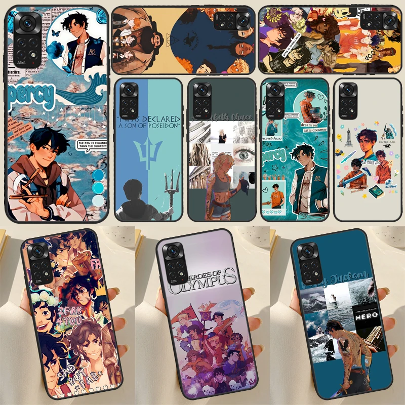 Cartoon Movie P-Percy Jackson Case For Xiaomi Redmi Note 12 Pro Note 8 9 10 11 Pro 9S 10S 11S 12S Redmi 9C 10A 10C 12C