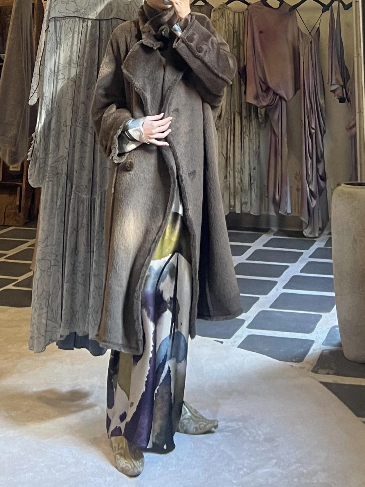 

Ele Ladylike Long Dr с высокой талией и силуэтом трапециевидной формы Pure Desire Sle, осень-зима, модное женское платье V-Ne Long Sl...