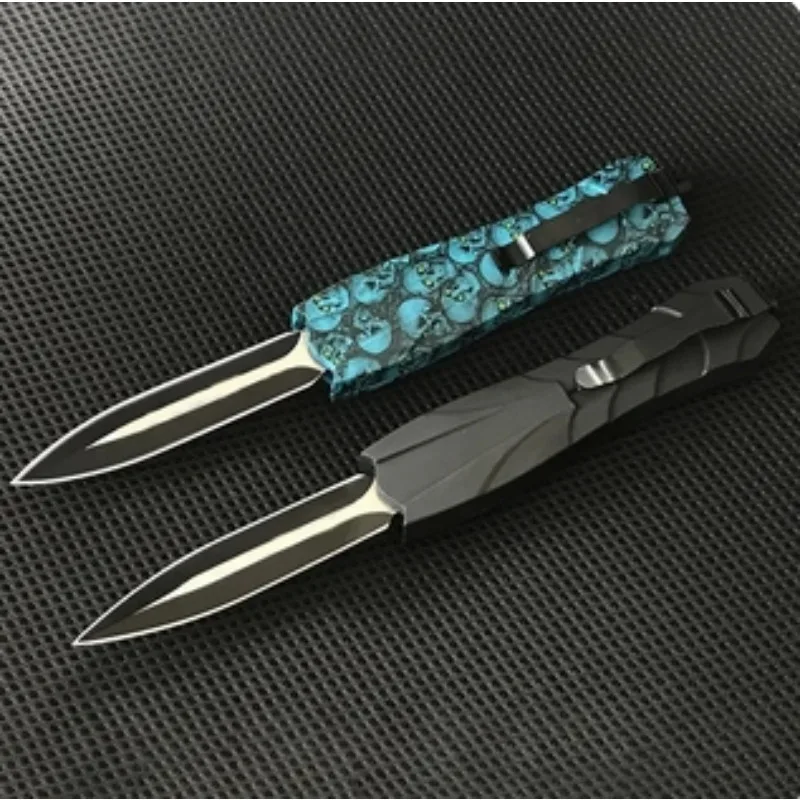 Hot Sae BM 3300 Quick AUT Opening Stainless Steel Blade Wood Handle Hunting Knife Camping Self Defense EDC Multitool Tools