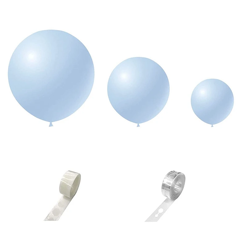 Blue Balloons 84 Pcs Light Blue Balloons Garland Arch Kit 5 Inch +12 Inch +18 Inch Pastel Blue Balloons