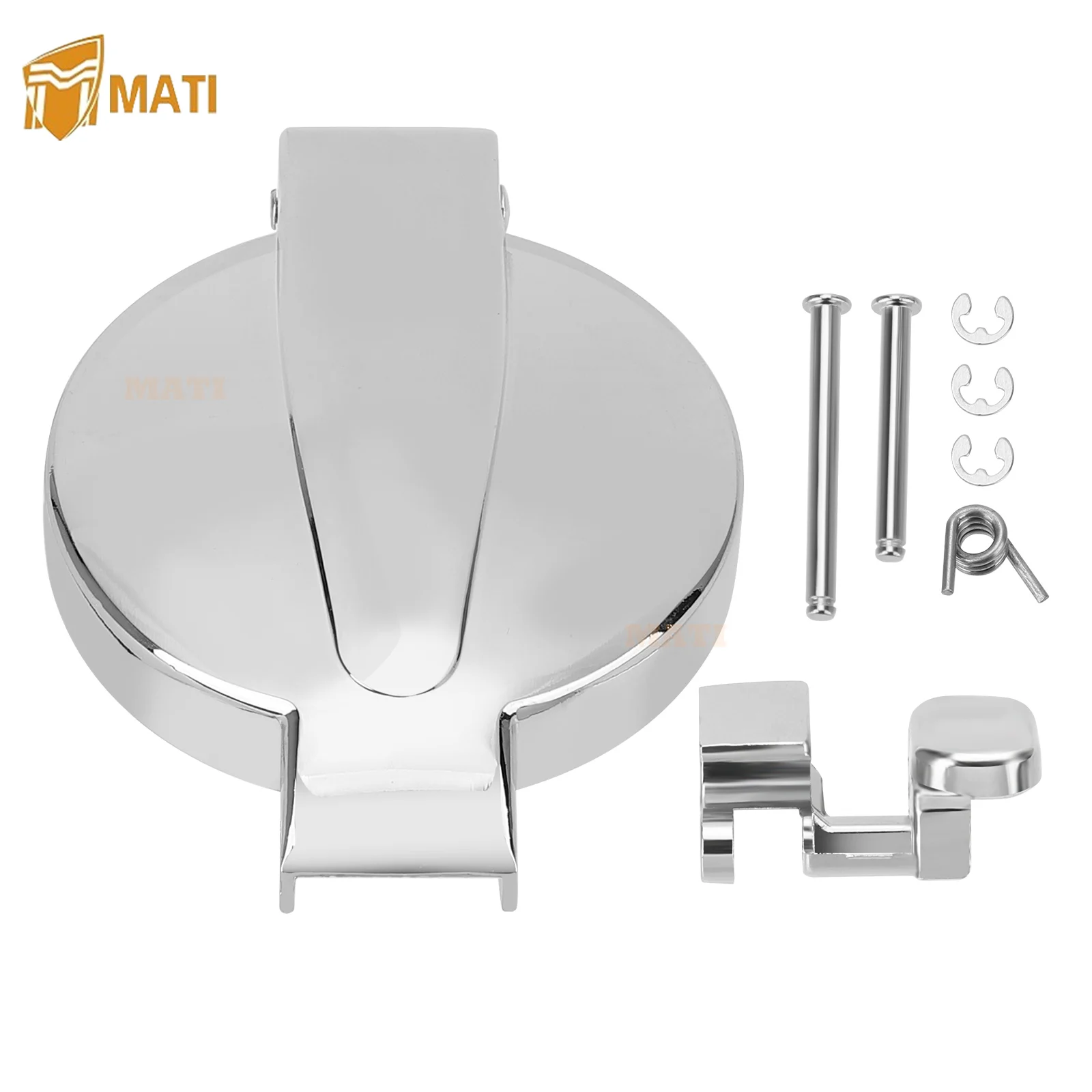 MATI Fuel Cap Gas Cap Latch Kit Chrome for Honda CB200 CB350 CB360 CB400 CB450 CB500 CB550 CB750 CL200 CL350 CL360 CL450 SL350