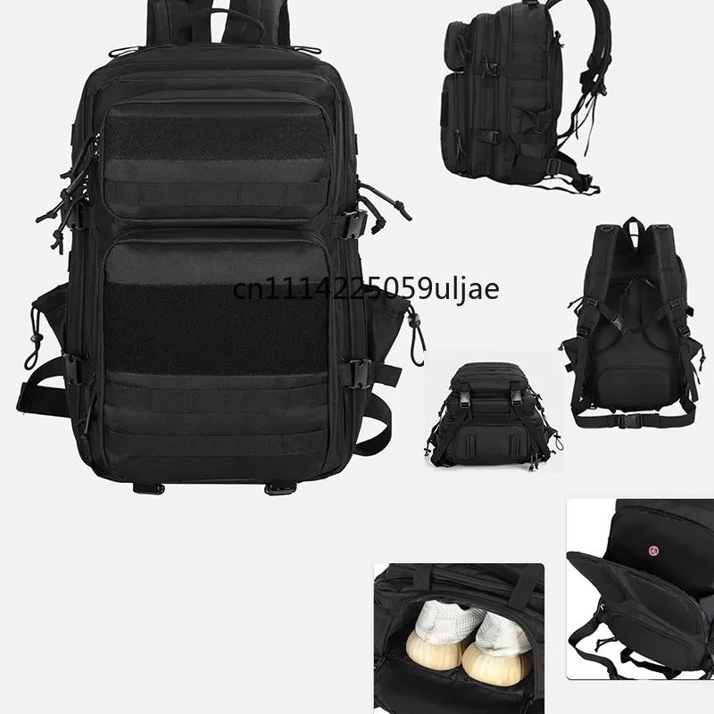 Tactical Backpack for Men,Large Capacity Multi-Functional Outdoor Hiking Bag,Heavy Duty Travel Daypack with Handheld Strap