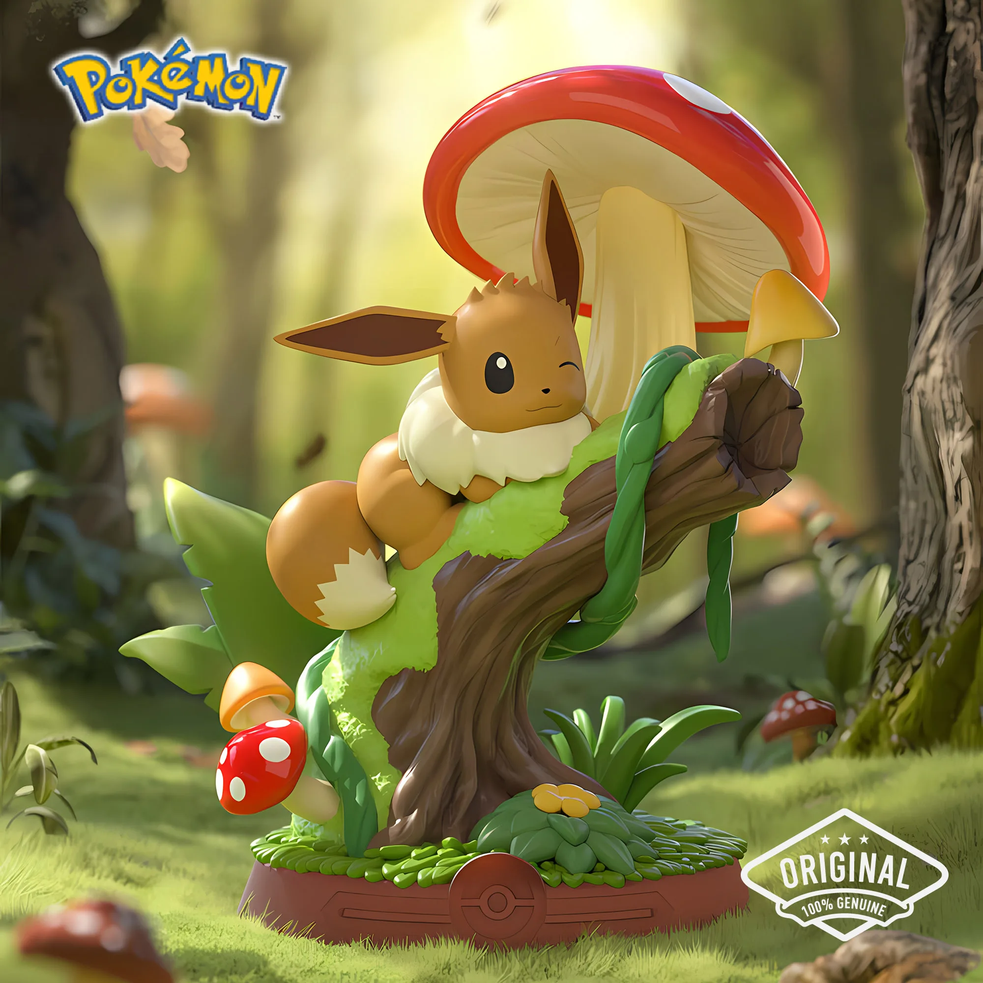 Pokemon Enjoy! Eevee Series Blind Box Action Figure Mystery Box Collectible Doll Surprise Home Decoration Birthday Gift Kids Toy