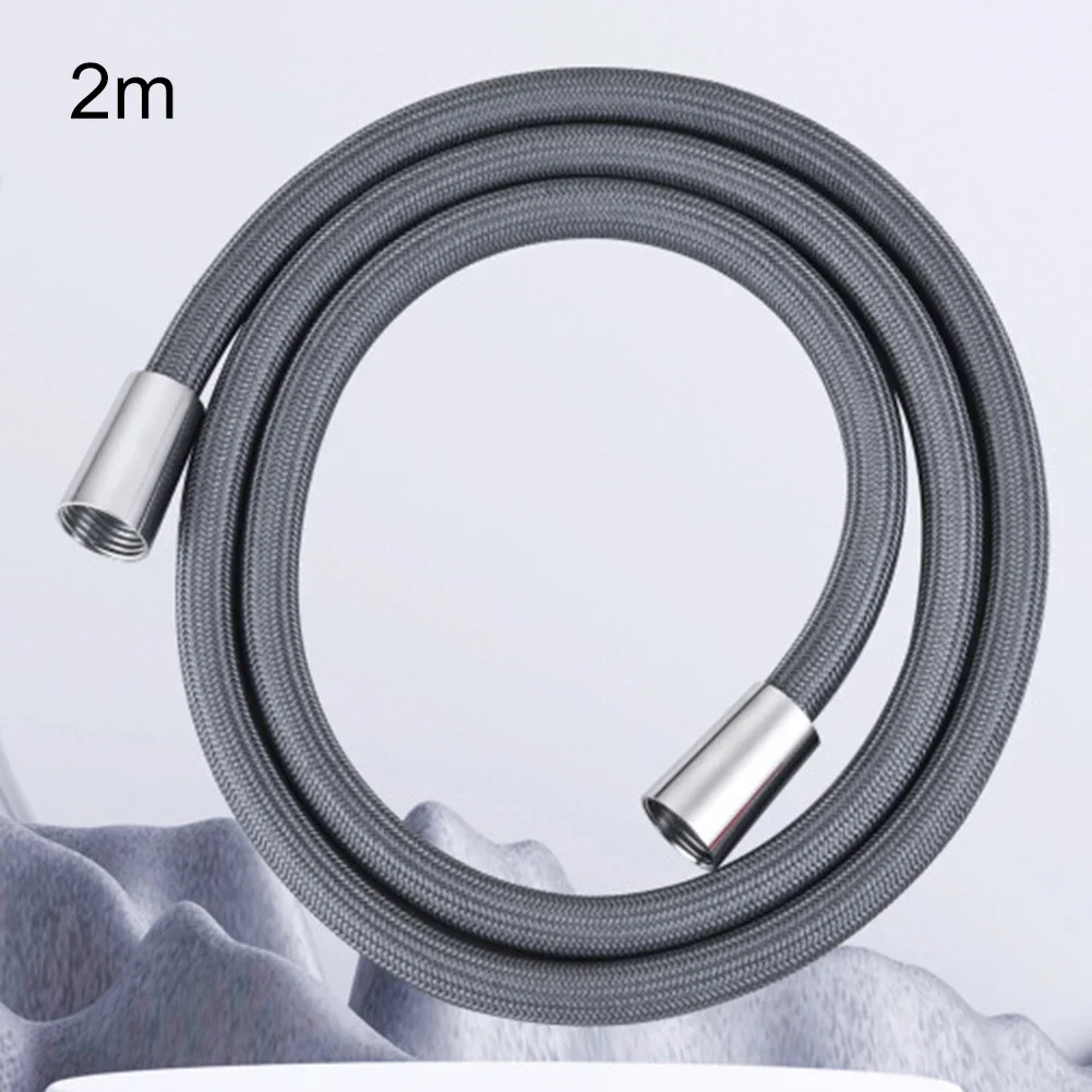 Daily Bathing Handheld Shower Hose 4-point Connection Anti Explosion Shower Hose Anti Winding Hose High-strength Nylon PET Tube