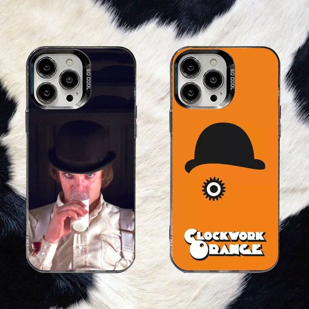 

A Clockwork Orange Phone Case For iPhone 16,15,14,13,12,11,8,7,Pro,Max,Plus,Mini,XS,SE Anti Fall Black Matte Hard
