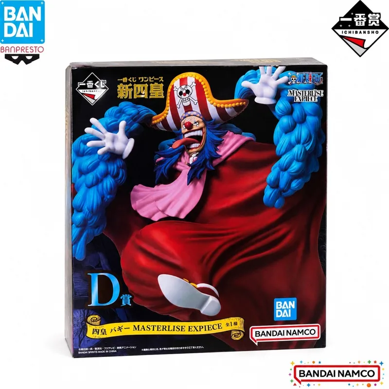 

In Stock Bandai Original Ichiban Kuji One Piece Buggy Action Figure Model Doll Brand New Boxed Anime Characters Toys Model