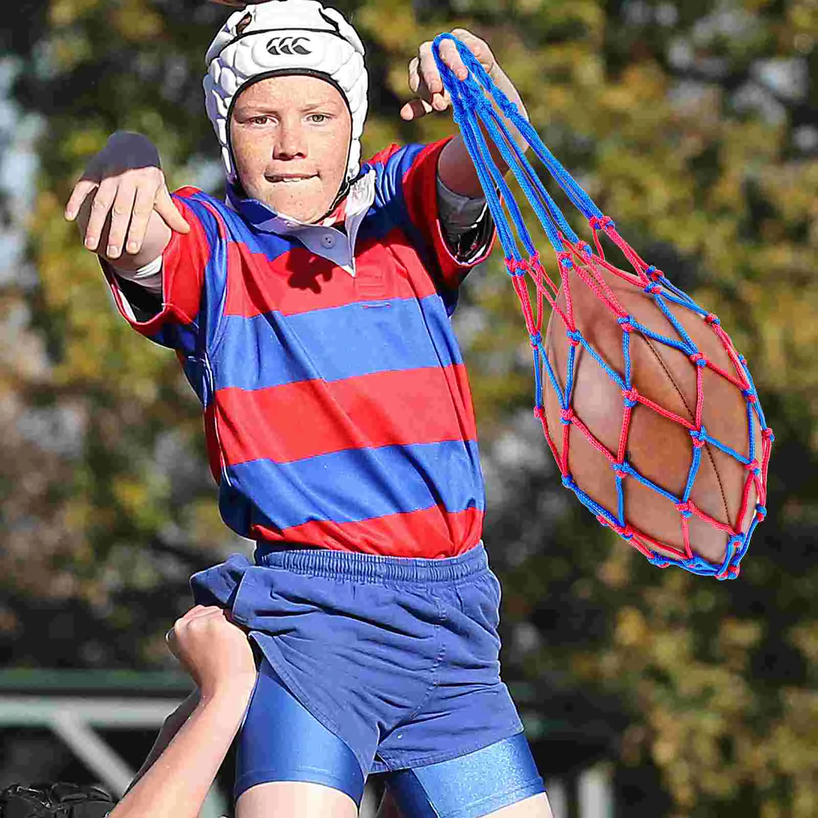 2 Pcs Net Bag Basketball Pouch Storage School Sports Equipment Pocket Polypropylene Football