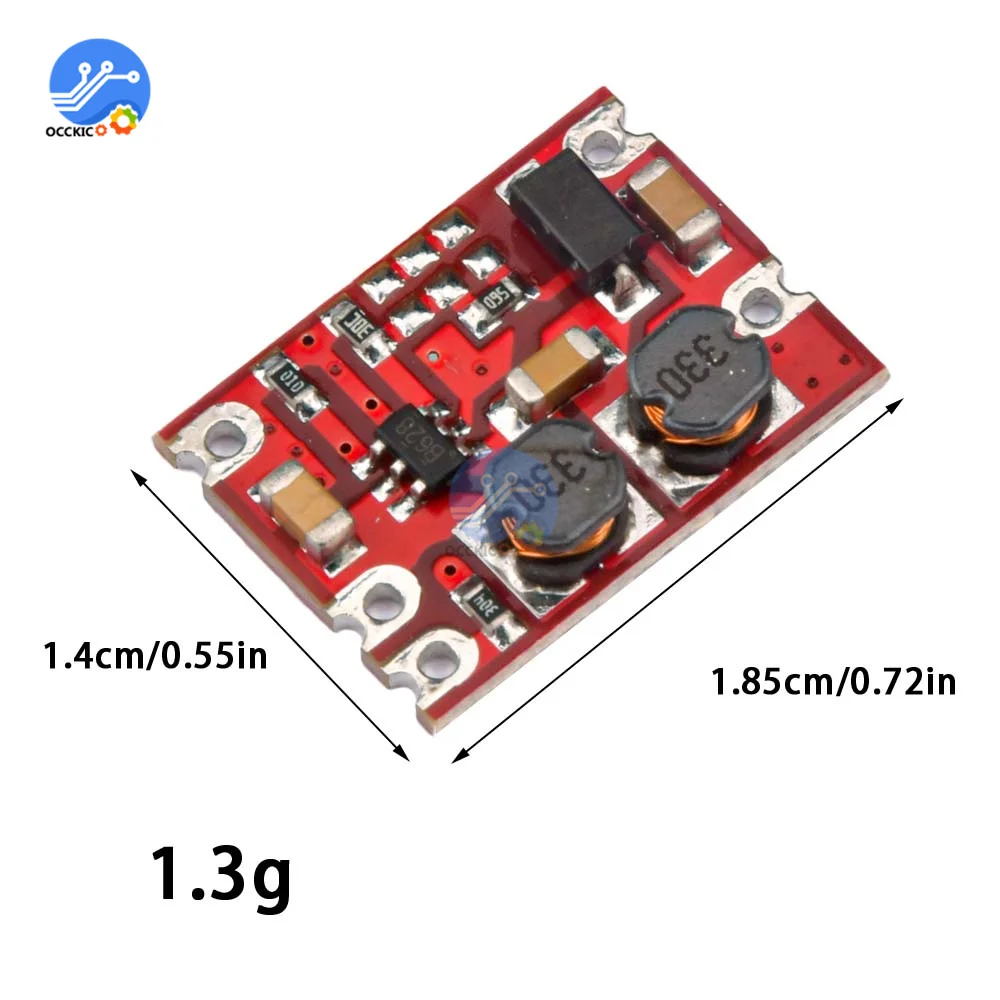 S09 DC-DC Automatic Buck Boost Power Module Step Up and Down Board Input 3V-15V Output 3.3V/5V/4.2V/9V/12V Electronic DIY PCB