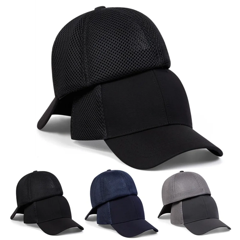 High Quality Casual Baseball Net Caps Rear Sealing Breathable Sunscreen Hat Adjustable elasticity Light Plate Hats Unisex