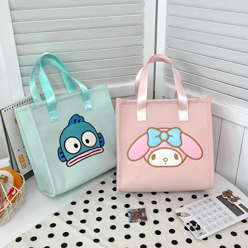 

Новая милая сумка Sanrios Kuromi My Melody Cinnamoroll, сумка для покупок, красивая сумка для ланча, мультяшная модная праздничная сумка, подарок
