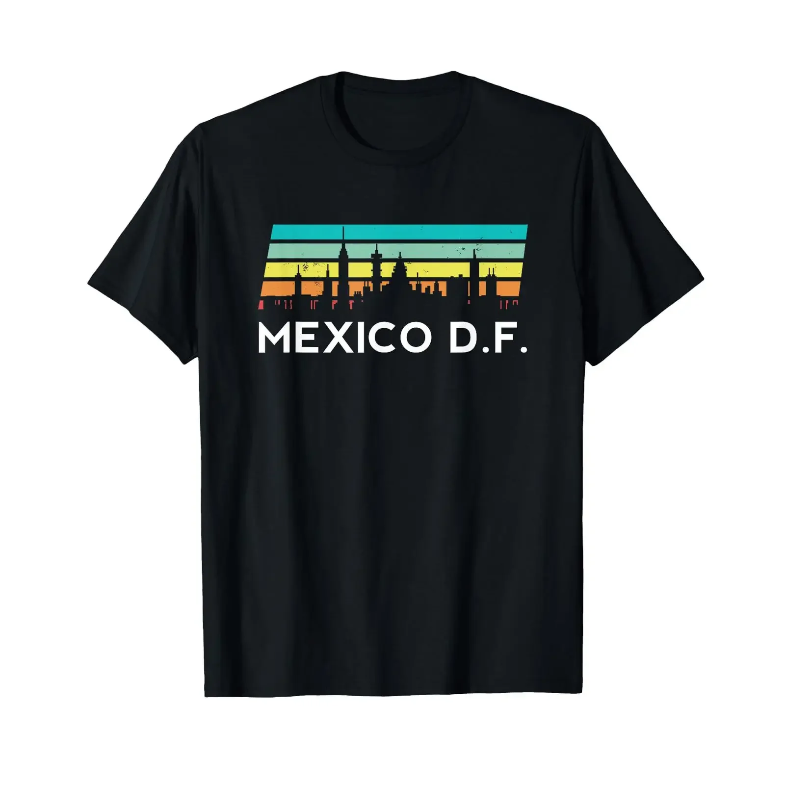 Camiseta Retro de México DF con Diseño de Peso Mexicano, Ciudad, Distrito Federal, Guey, Estilo Vintage, Lavada, Elástica, Suave, Versátil, Gráfica, Streetwear