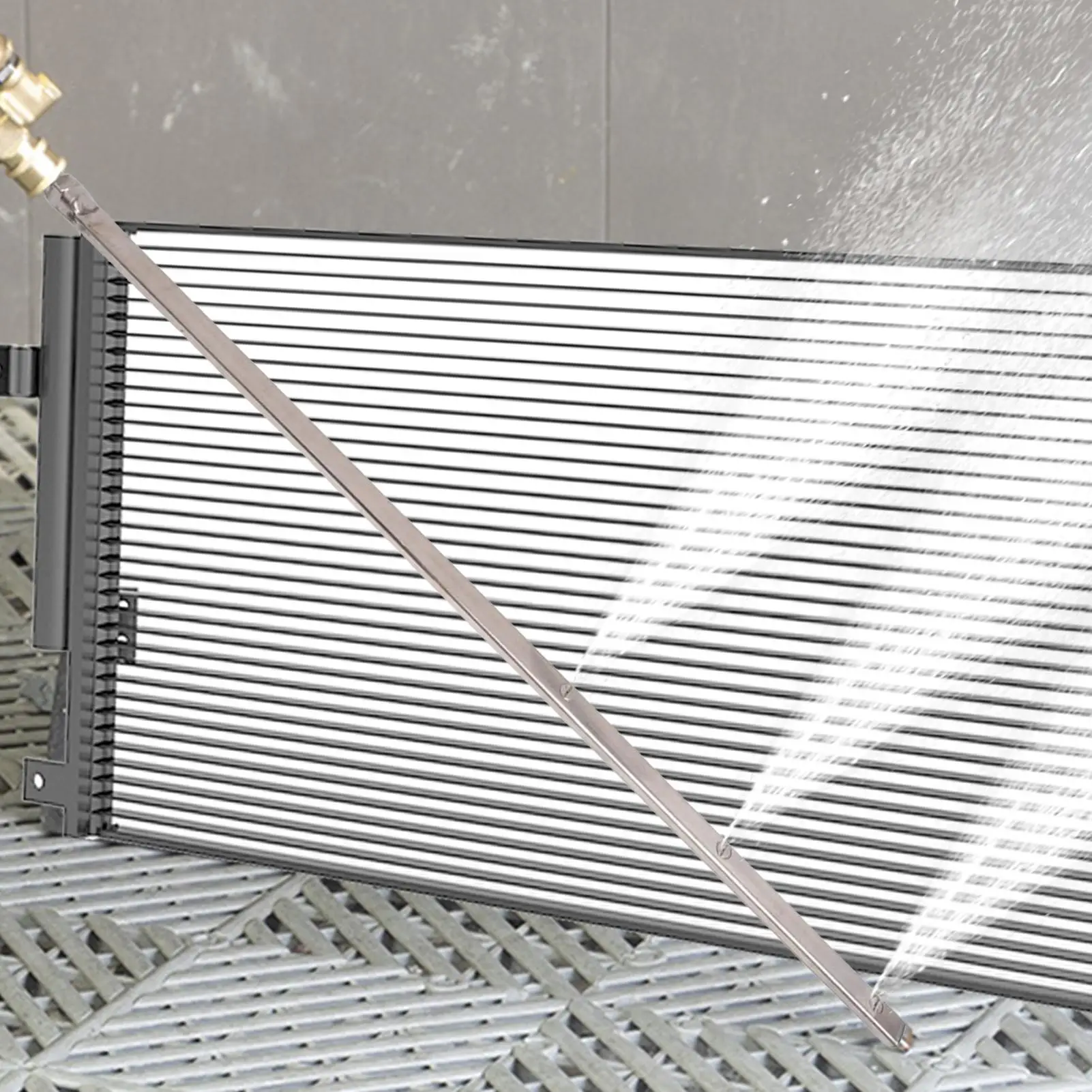 Stainless Steel 3-hole Car Water Tank Radiator Condenser High Pressure Cleaning Rod Removal-Free Auto Maintenance Tool