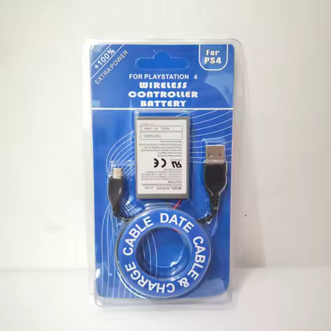 2000mAh 3.7V High Quality Battery + Charging Cable for PS4 Wireless Controller Battery Set Lithium Battery