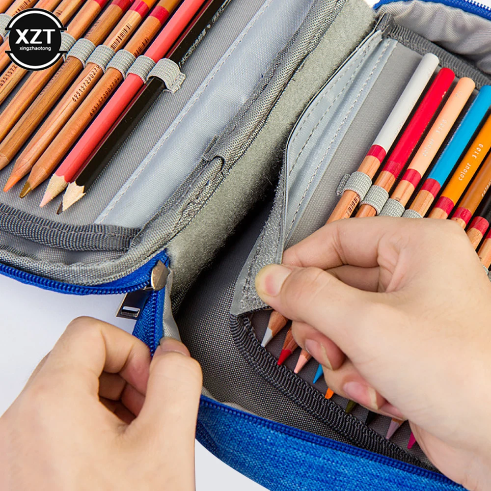 72 Hole Large Capacity Pencil Case Portable Detachable Pencil Case Waterproof Pencil Bag Painter Pencil Bag Tools