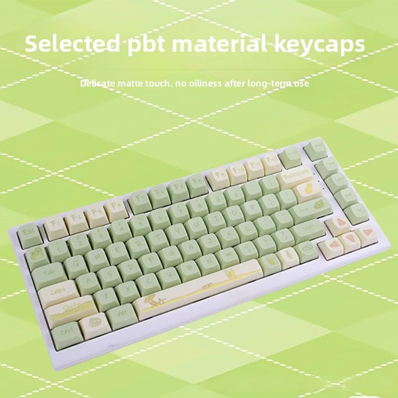Cool Summer Theme Keycaps FA Profile 5 Side Dye Sublimation PBT Keycaps For 84/98/100/108 Mechanical Keyboards