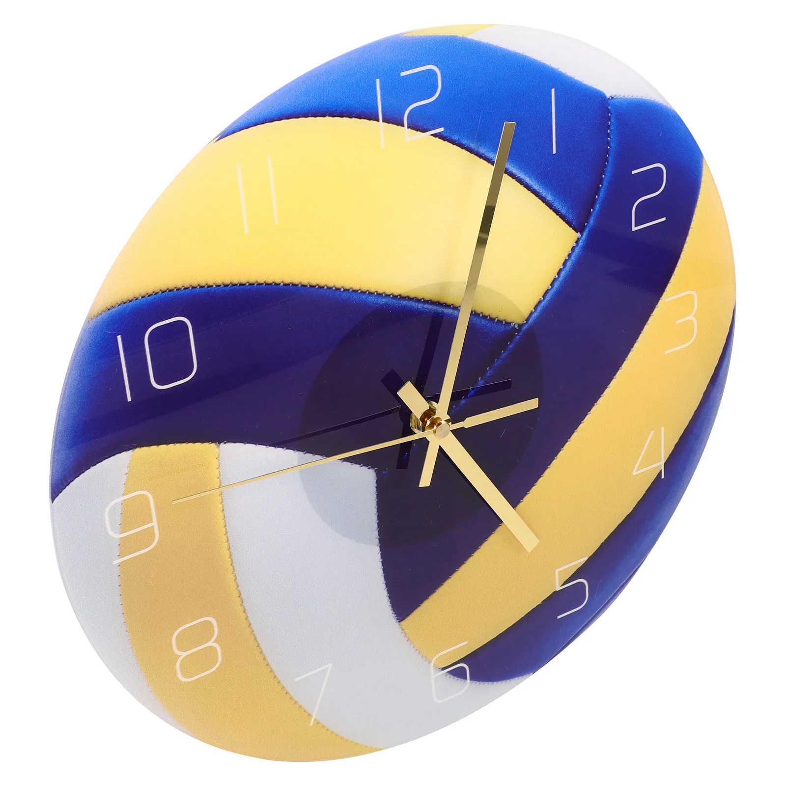 

Volleyball Wall Core Acrylic Material Home Office Footable Wall Clock Decor Sports Mute Hanging Clock Design Big Numerals
