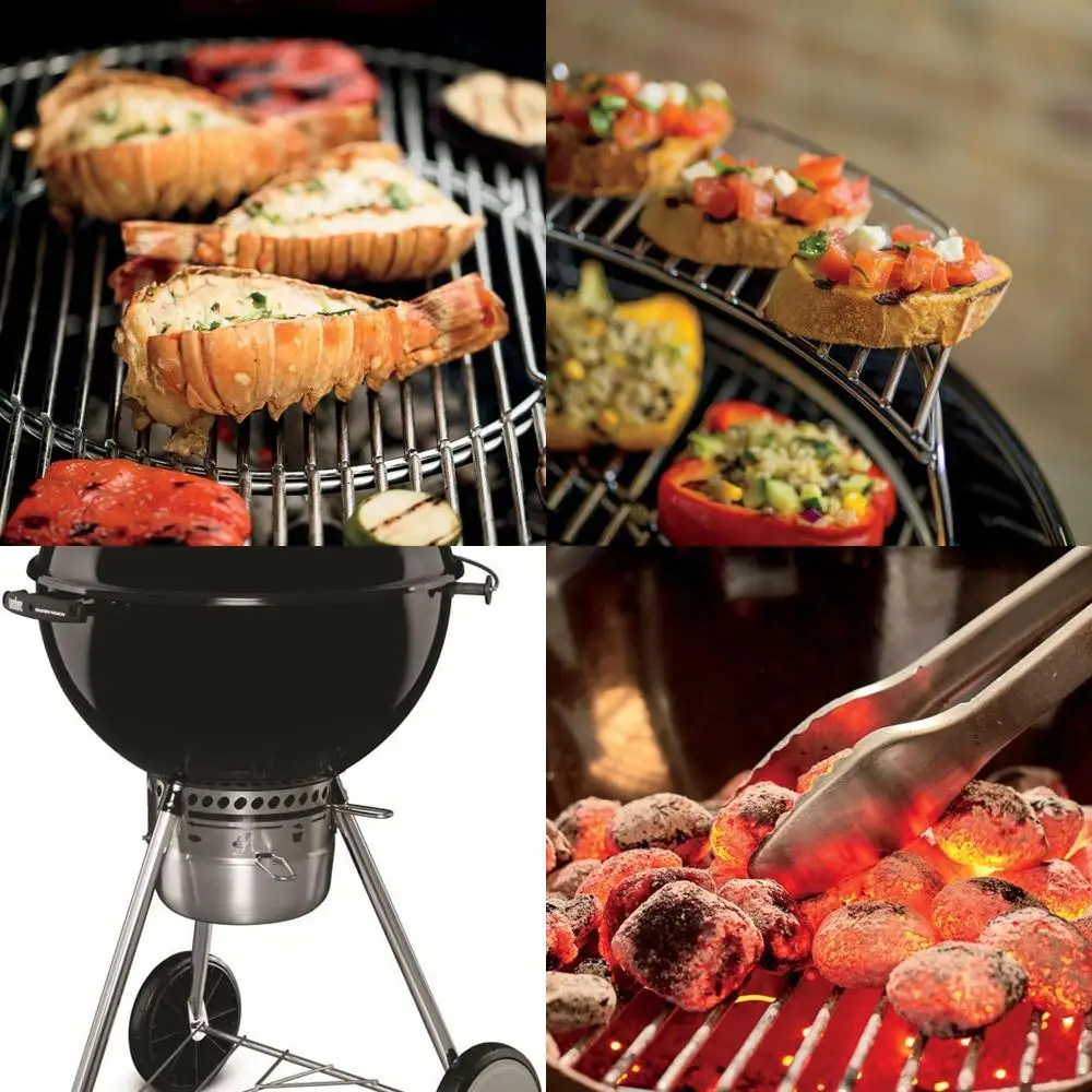 

22 Black Outdoor Charcoal Grill by Master-Touch for Barbecue and Cooking