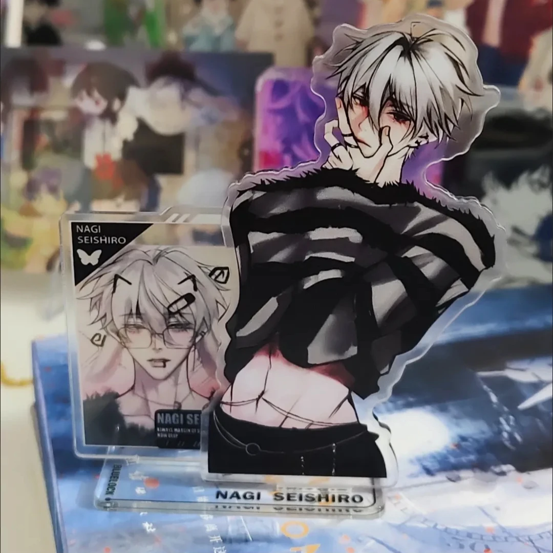 New Nagi Seishiro Acrylic Stand Figure BLUE LOCK Anime Peripheral Cute Delicate Originality Bedroom 10cm Desktop Ornament