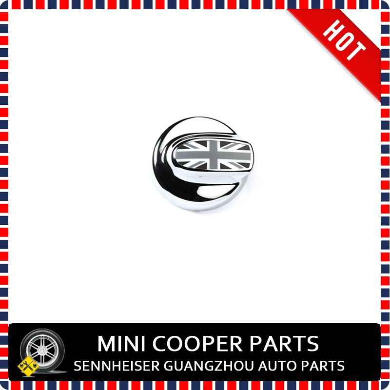 Brand New Chrome UV Protected Black Union Jack Style Fuel Tank Cover For mini cooper R55,R56 Cooper S (1 Pcs/Set)