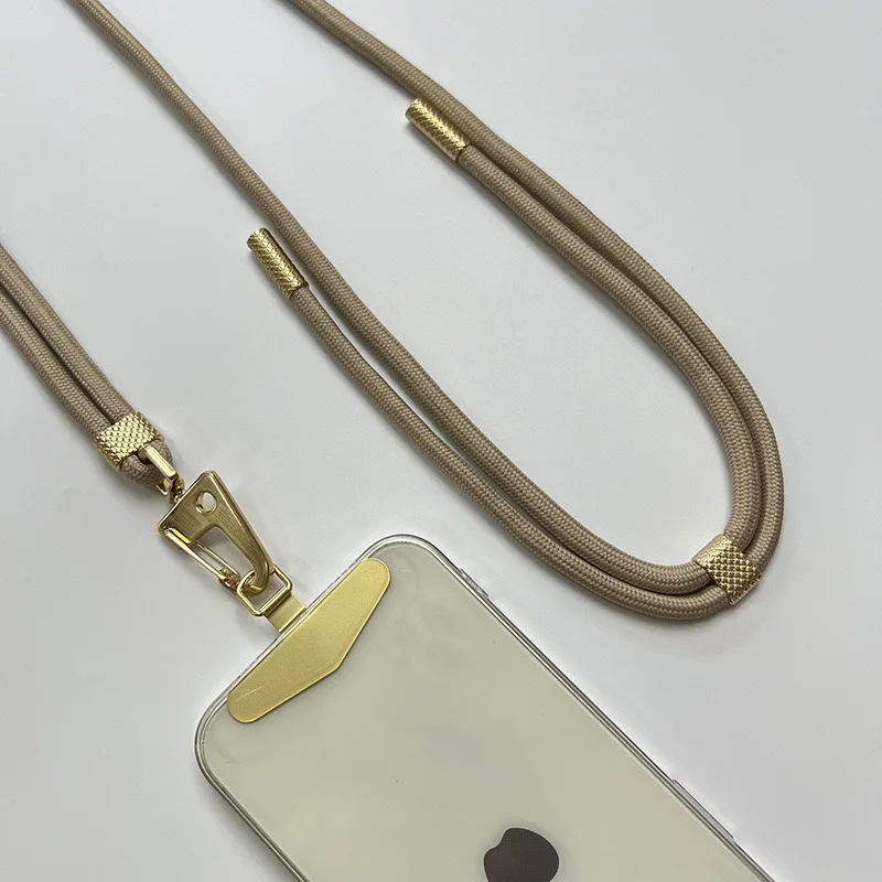 Chaîne de lanière à bandoulière universelle de 160CM, pour housse de téléphone, Sport, escalade, corde à cordon unique en Nylon coloré