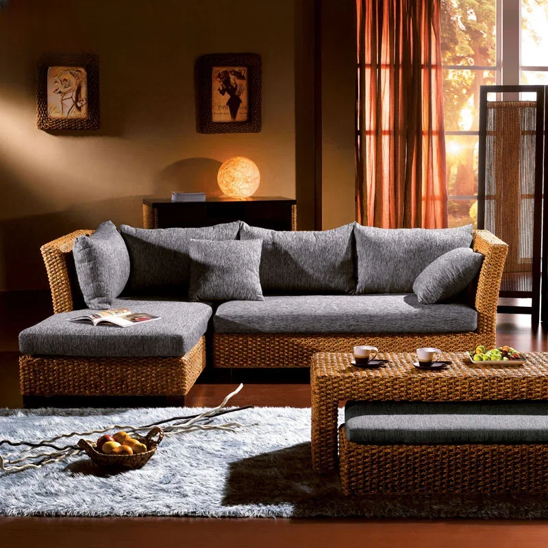 Sofa combination living room sofa five-piece living room sofa coffee table