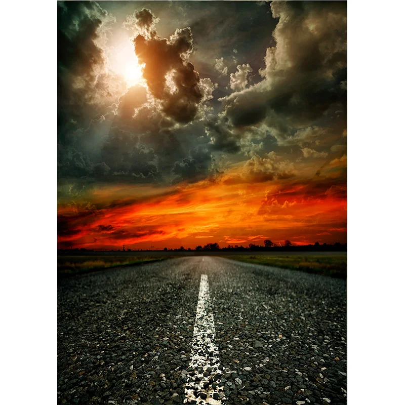 Фон для фотосъемки с природными пейзажами на шоссе, пейзаж для путешествий, фотофоны, студийный реквизит 2162 TKGL-01